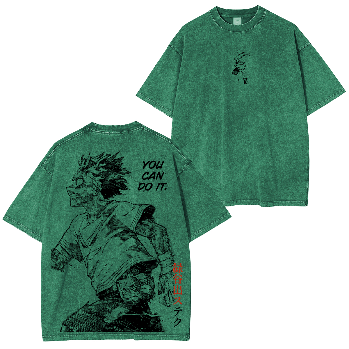 Izuku Midoriya My Hero Academia Vintage Washed T-shirt/Crewneck/Hoodie