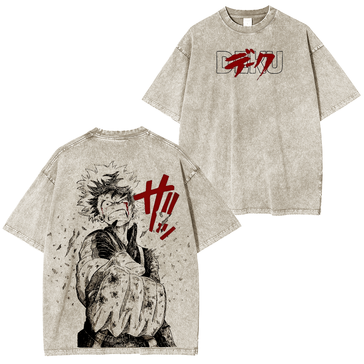 My Hero Academia Vintage Washed T-shirt/Crewneck/Hoodie