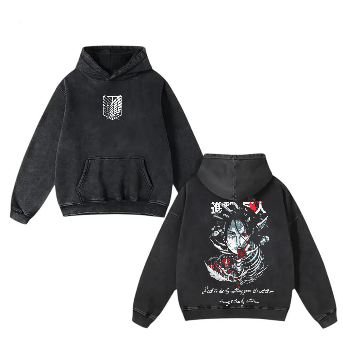 Attack on Titan Vintage Washed T-shirt/Crewneck/Hoodie