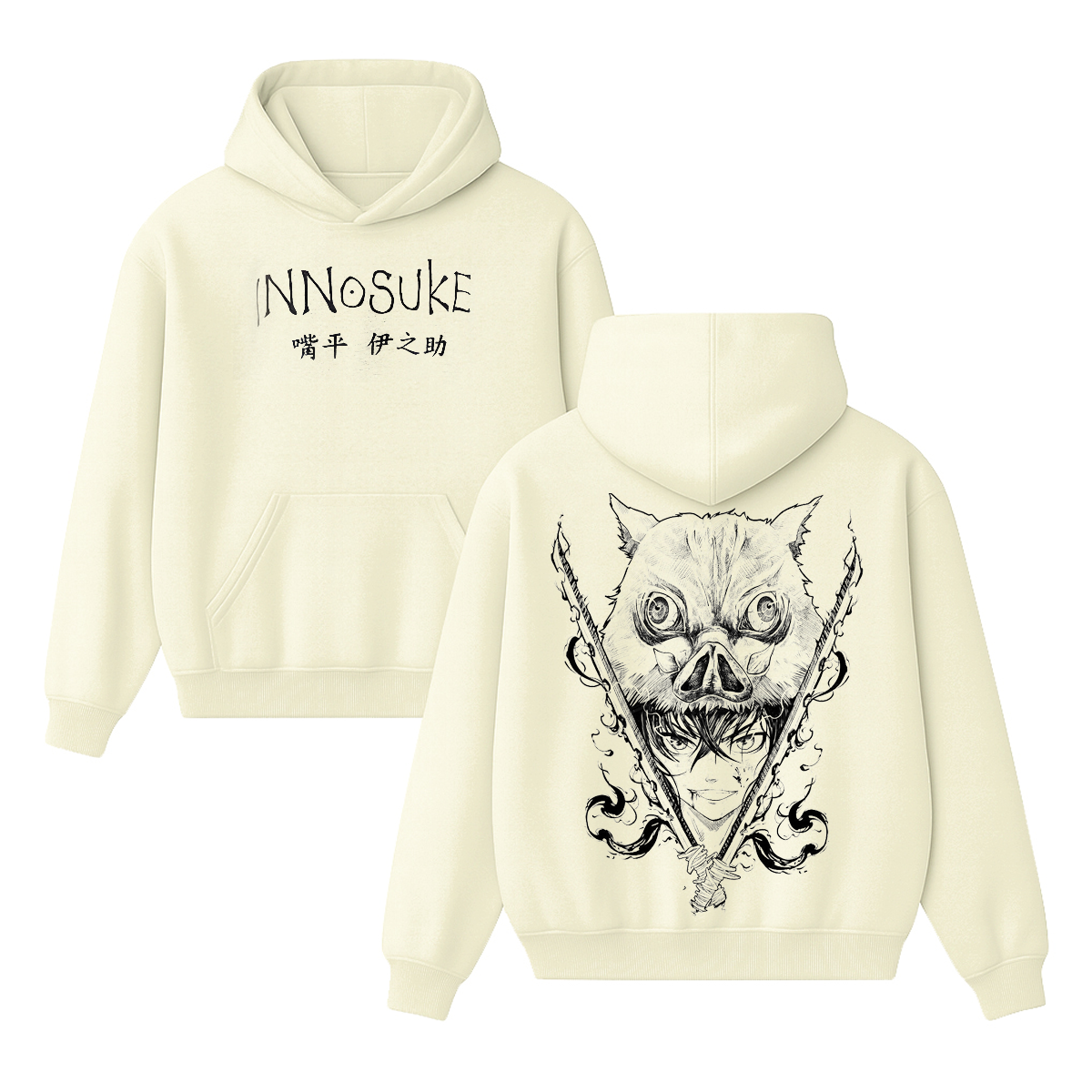 Inosuke Hashibira Anime Vintage Hoodie