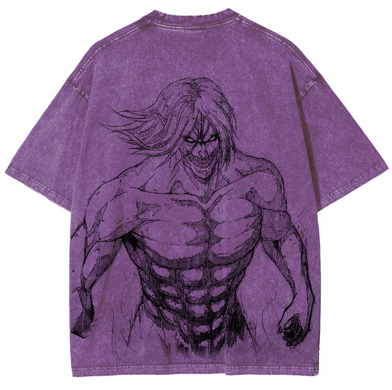 Attack on Titan Vintage Washed Unisex T-Shirt