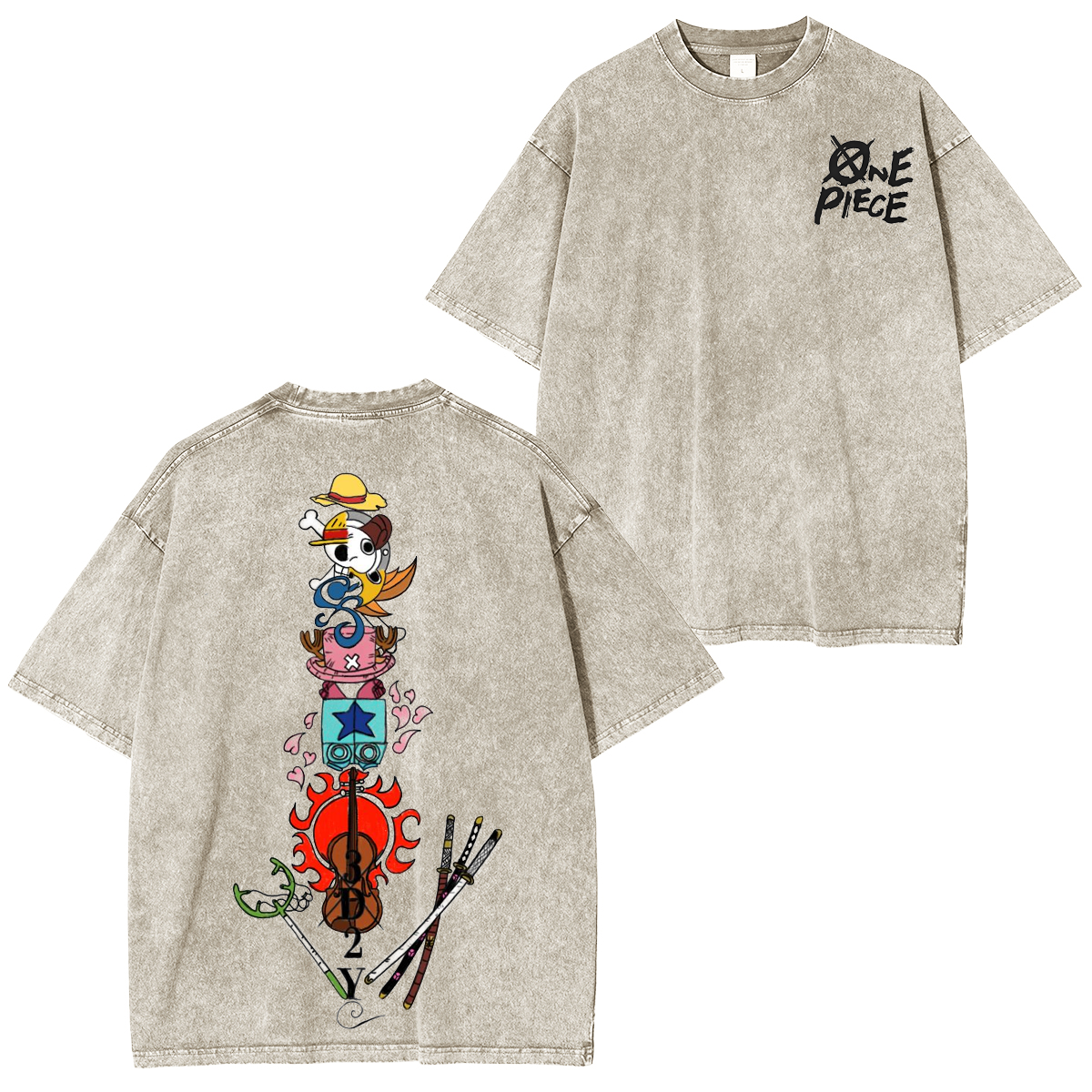 One Piece Vintage Washed T-shirt/Crewneck/Hoodie