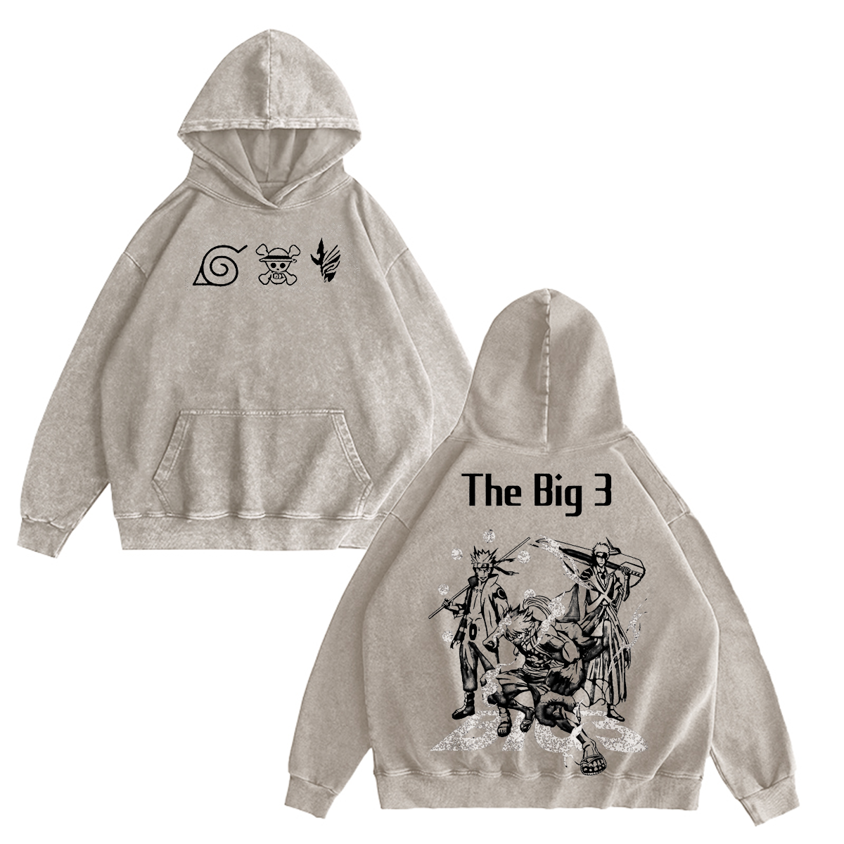 The Big 3 Vintage Washed T-shirt/Crewneck/Hoodie
