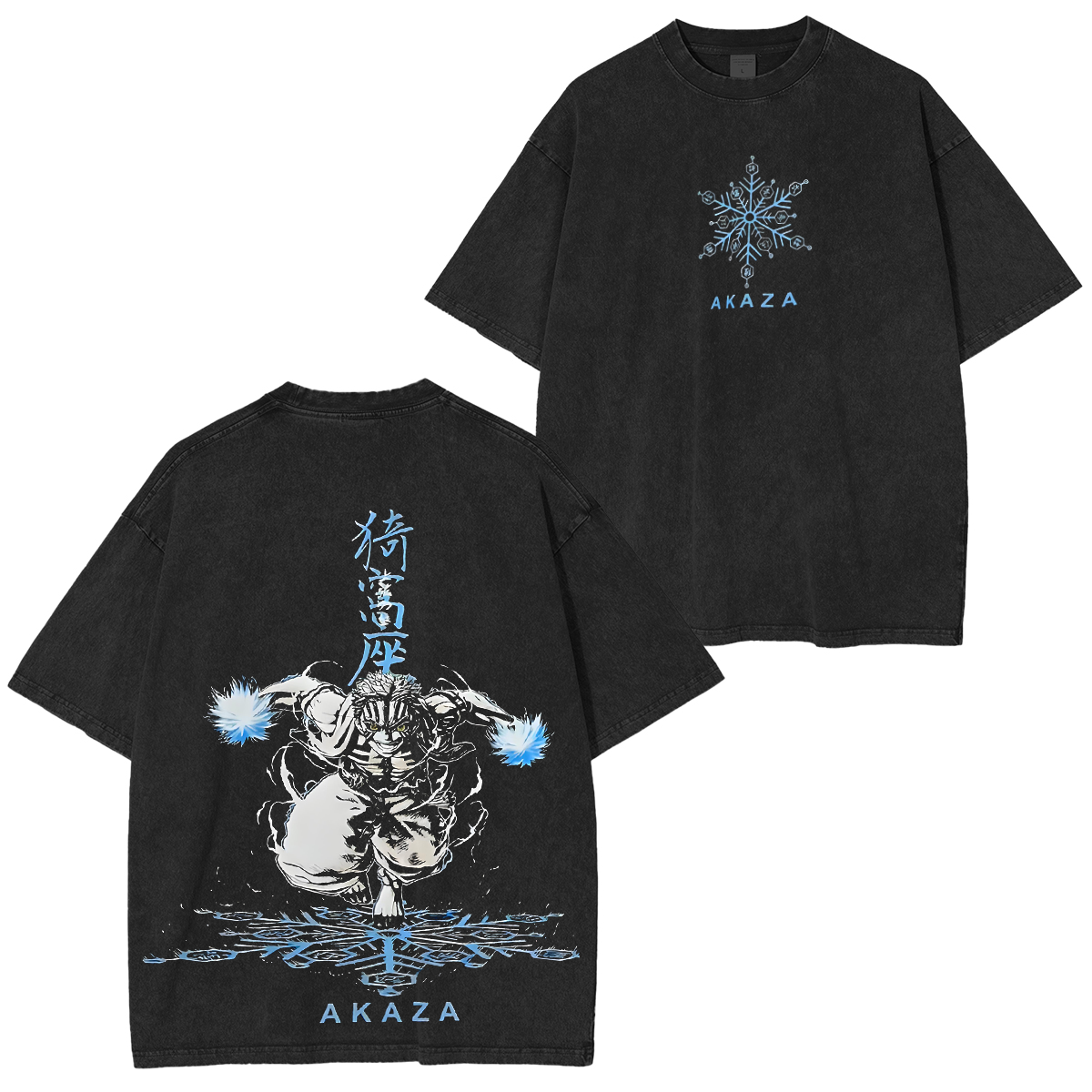 Akaza-Demon Slayer Vintage Washed T-shirt/Crewneck/Hoodie
