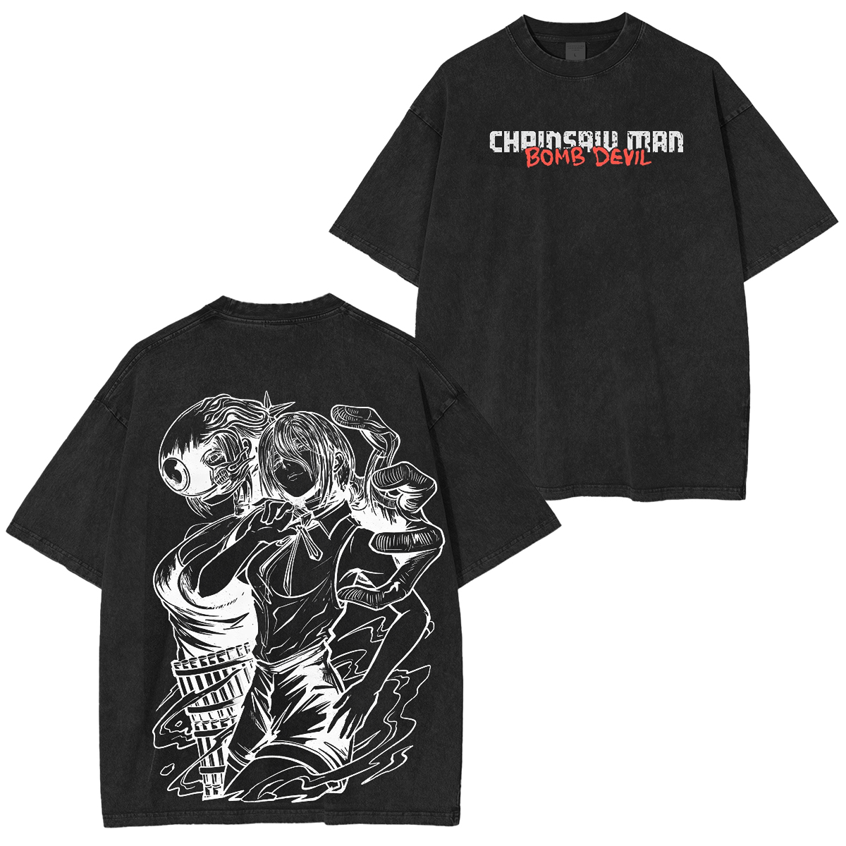 Chainsaw Man Vintage Washed T-shirt/Crewneck/Hoodie