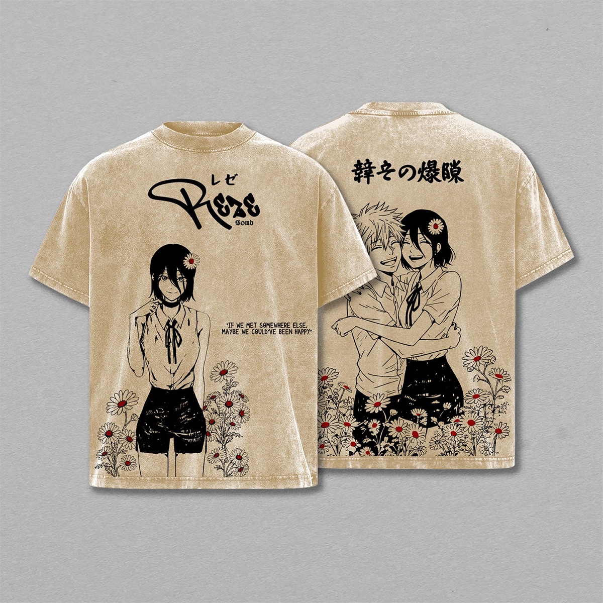 Chainsaw Man Vintage Washed T-shirt/Crewneck/Hoodie