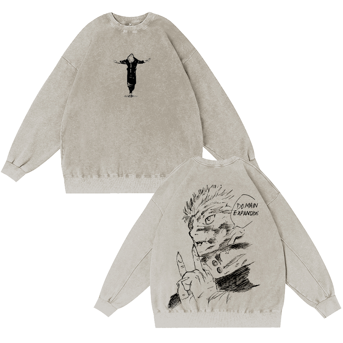 Jujutsu Kaisen Vintage Washed T-shirt/Crewneck/Hoodie