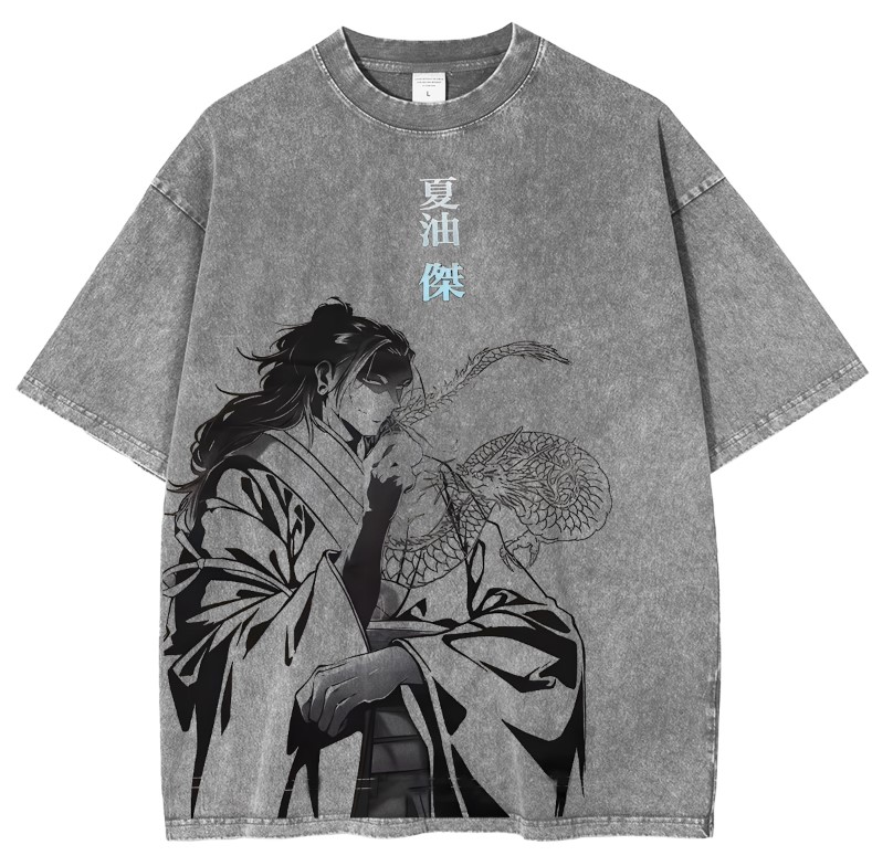 Anime Jujutsu Kaisen Washed Unisex T-Shirt