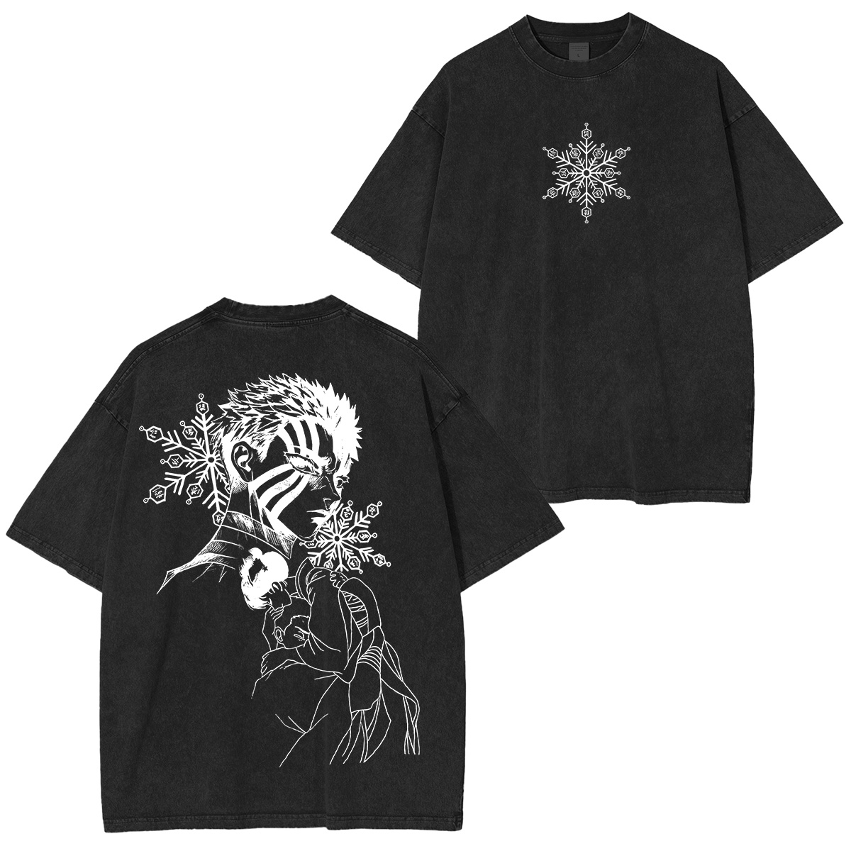 Akaza & Koyuki:Demon Slayer Vintage Washed Unisex T-Shirt