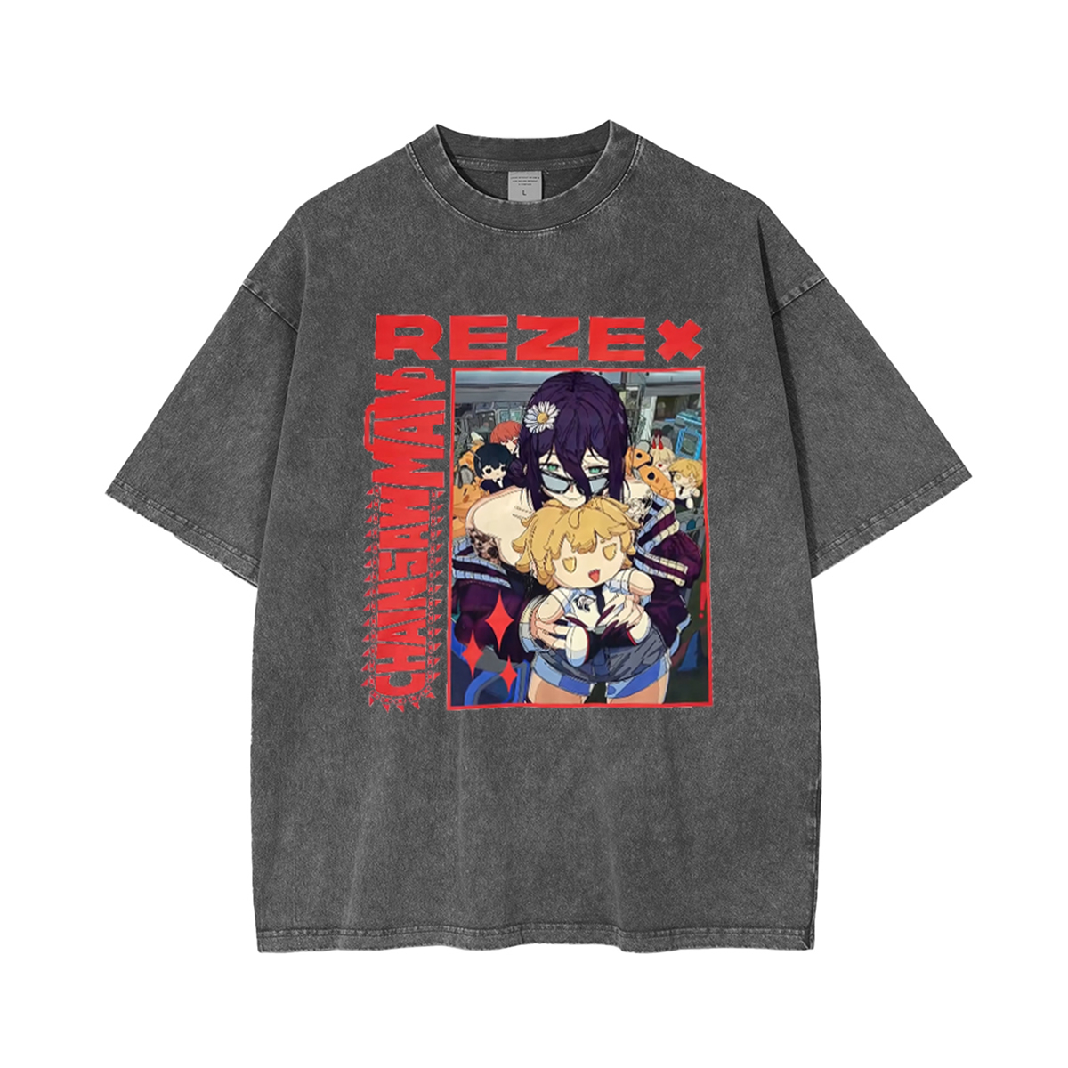 Chainsaw Man Vintage Washed T-shirt/Crewneck/Hoodie