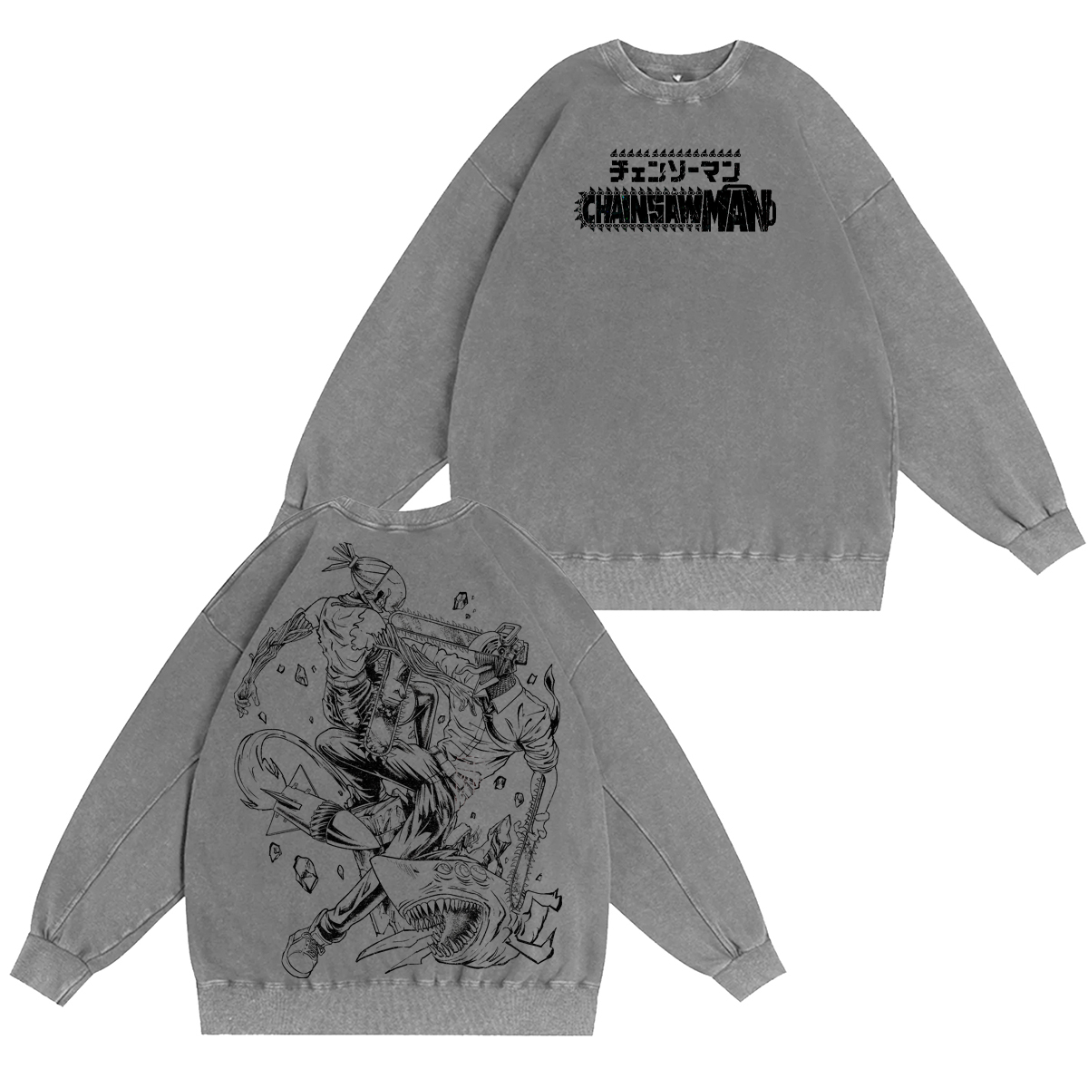 Chainsaw Man Vintage Washed T-shirt/Crewneck/Hoodie