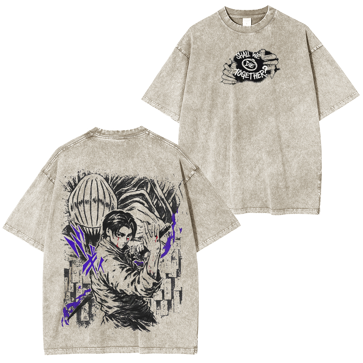 Jujutsu Kaisen Vintage Washed T-shirt/Crewneck/Hoodie