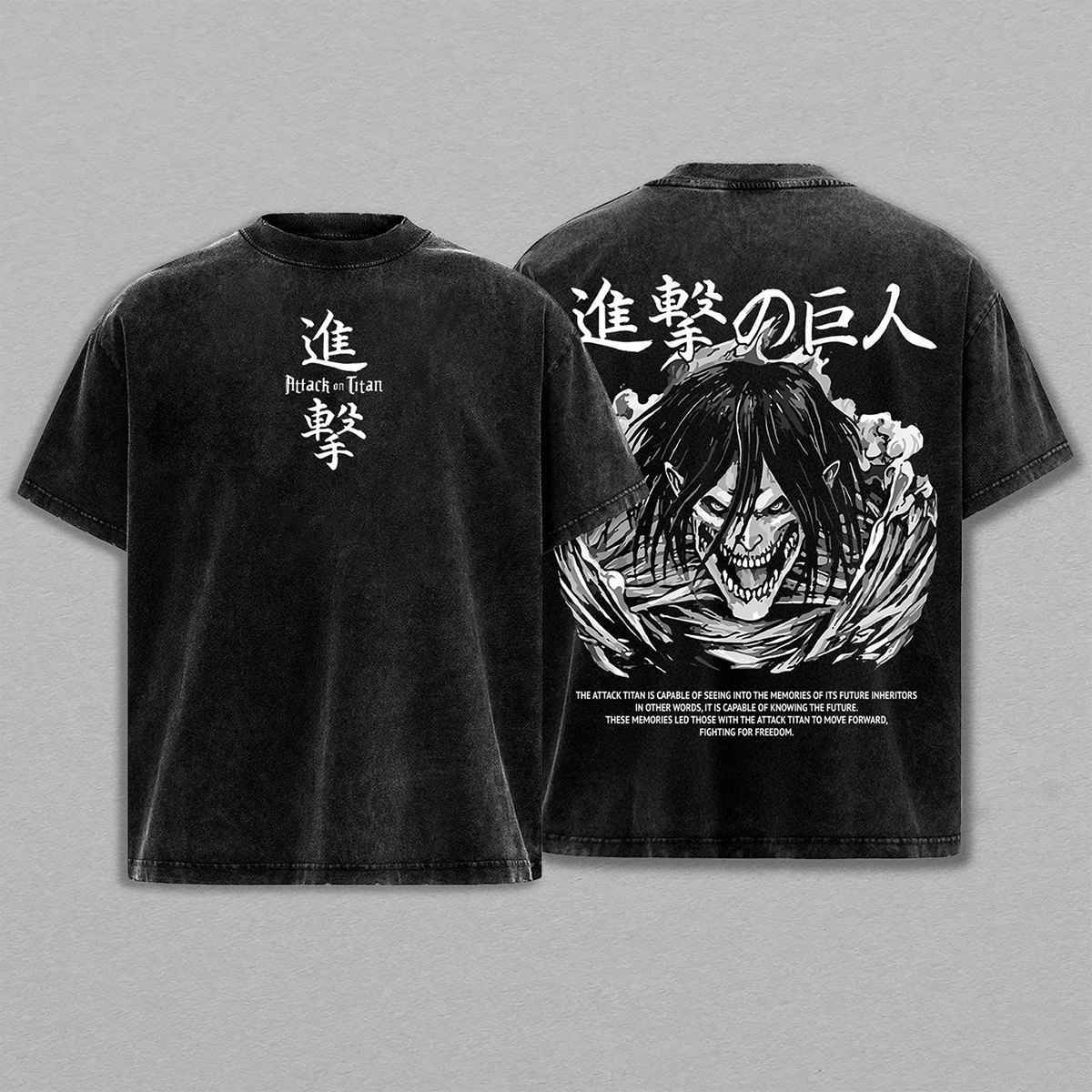 Attack on Titan Washed T-shirt/Crewneck/Hoodie