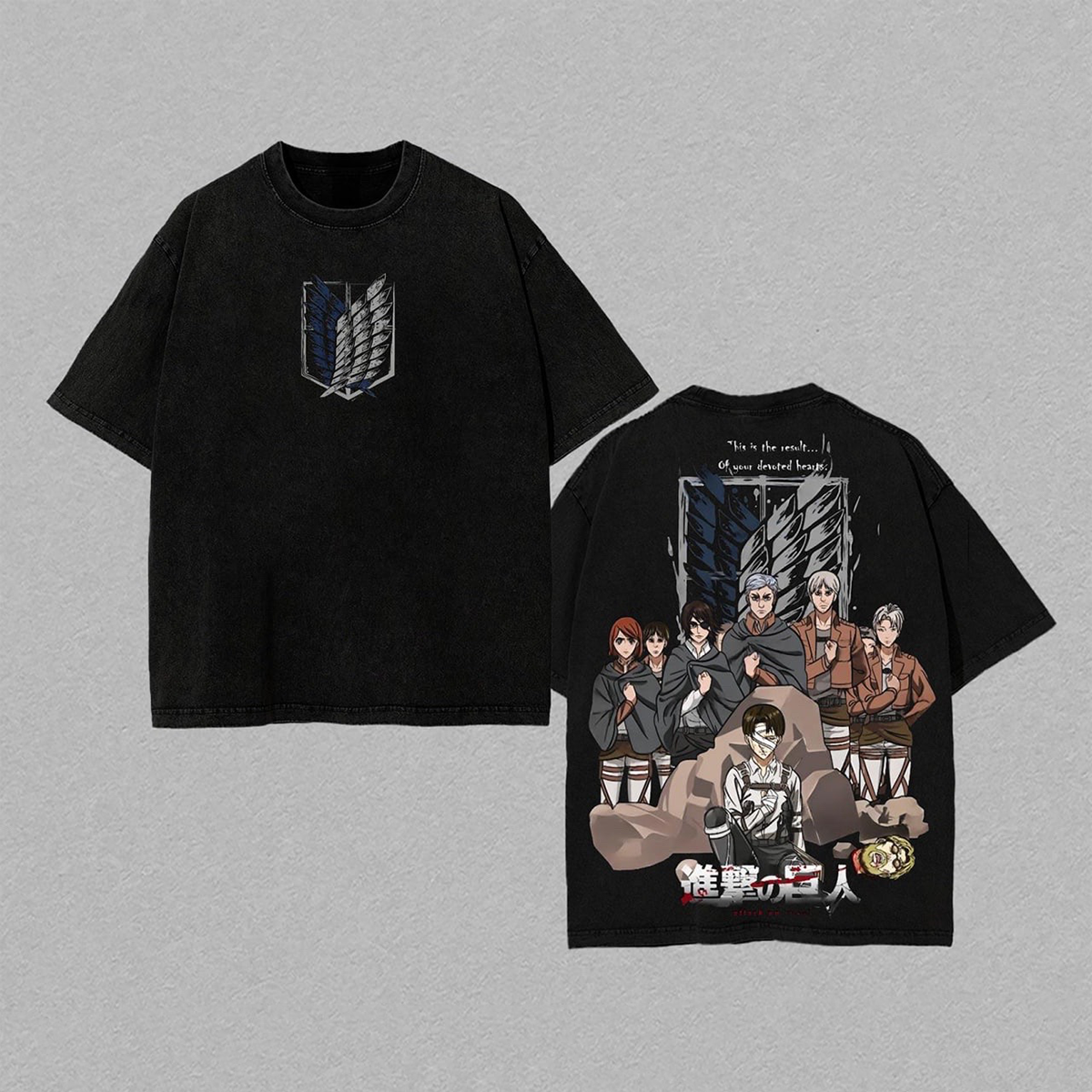 Attack On Titan Vintage Washed T-shirt/Crewneck/Hoodie