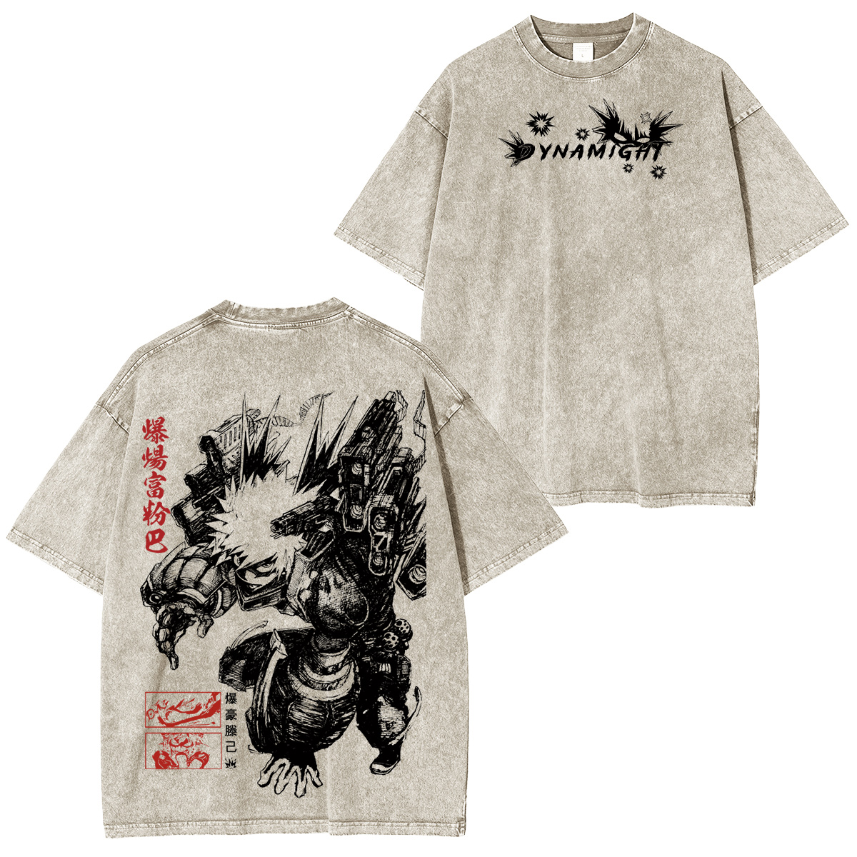 My Hero Academia Vintage Washed T-shirt/Crewneck/Hoodie