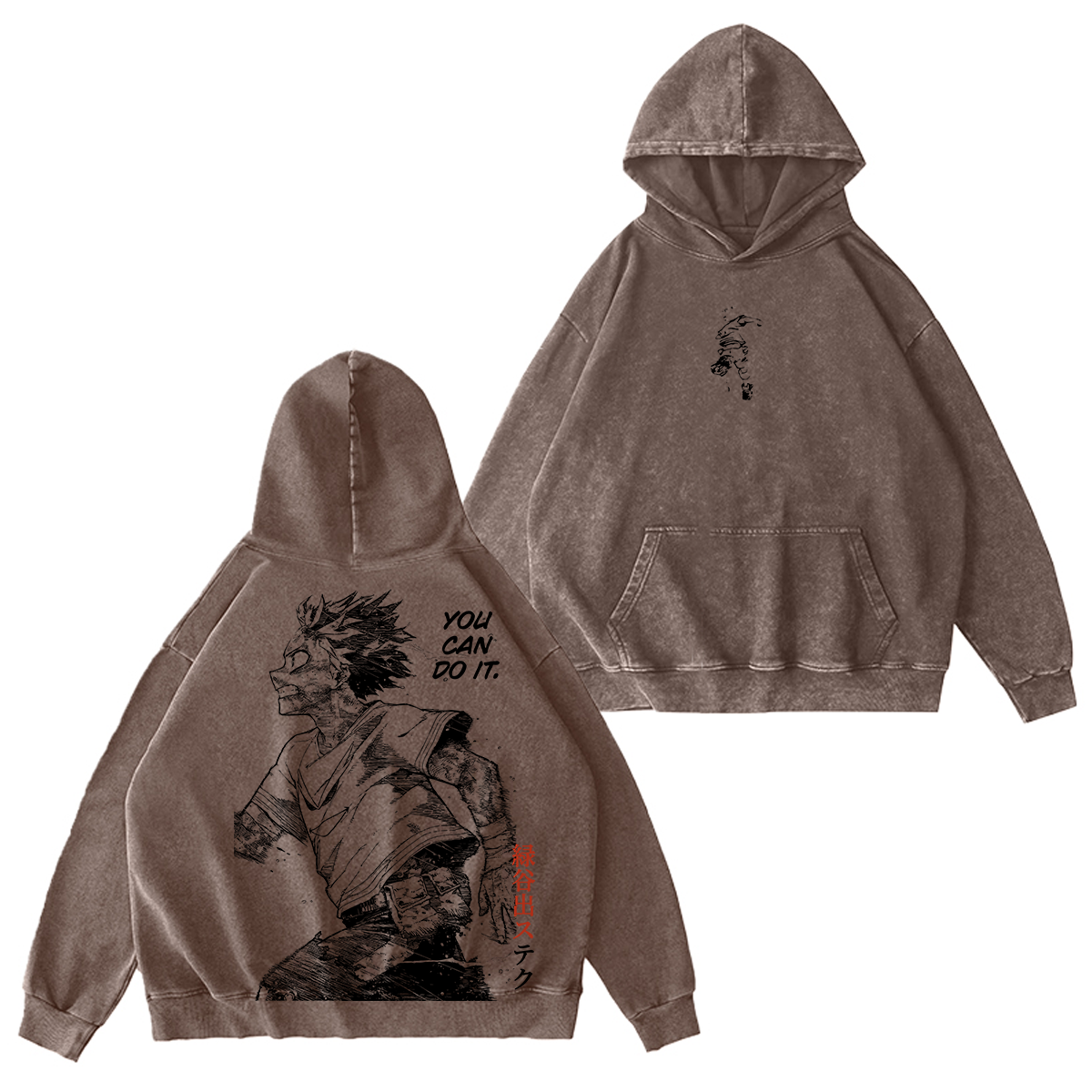 Izuku Midoriya My Hero Academia Vintage Washed T-shirt/Crewneck/Hoodie