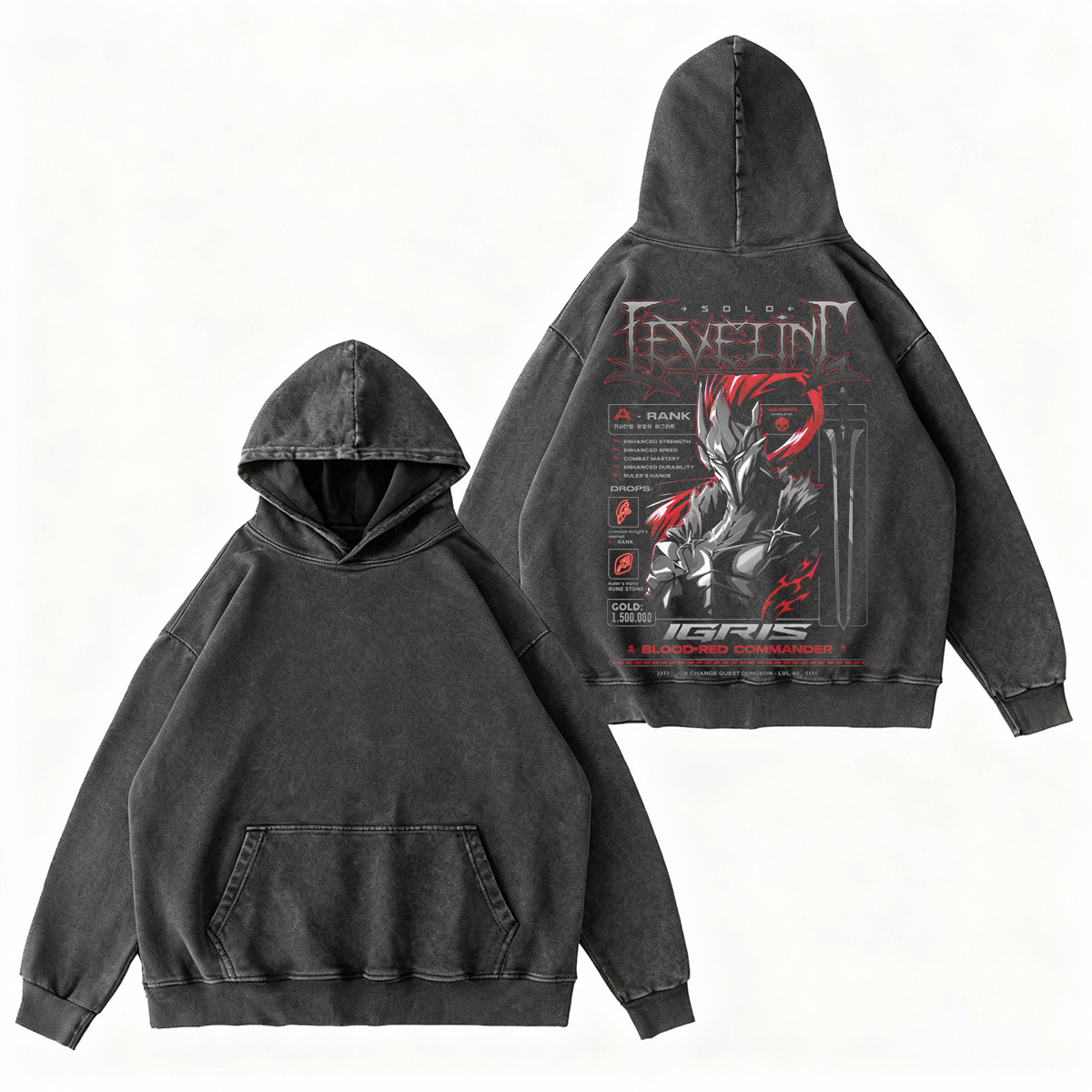  Solo Leveling Vintage washed T-shirt/Crewneck/Hoodie