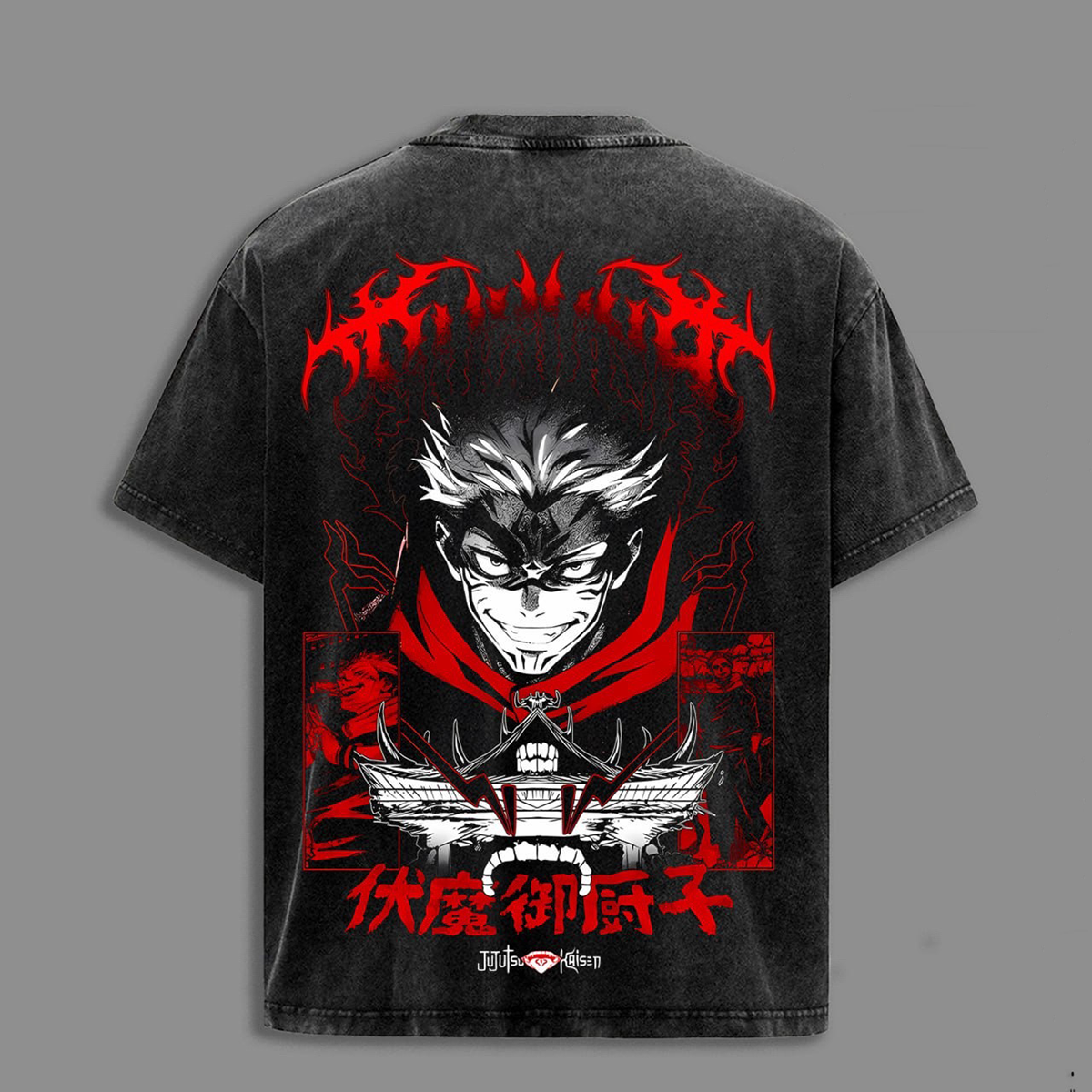Jujutsu Kaisen Sukuna Washed T-shirt/Crewneck/Hoodie