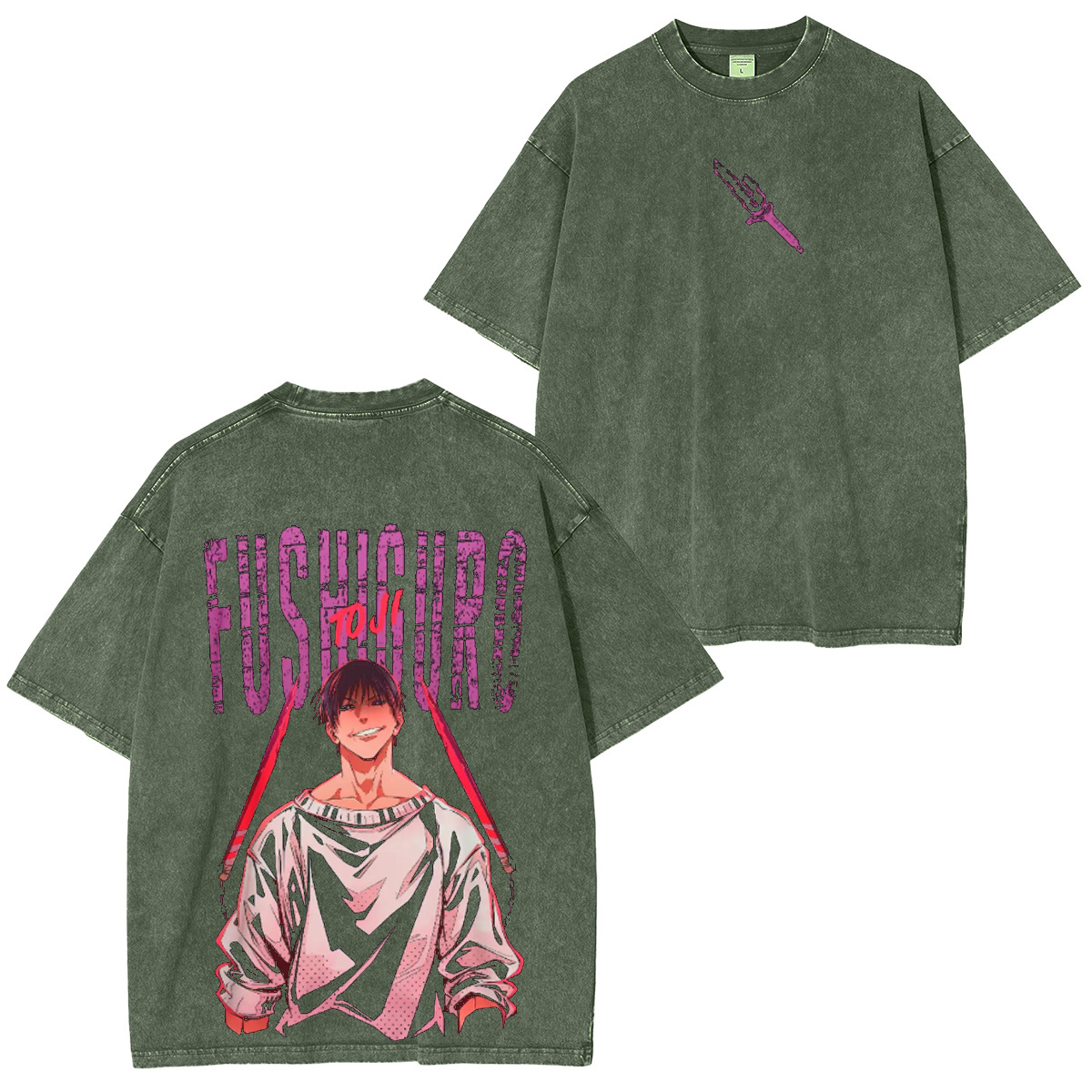 Toji Fushiguro Jujutsu Kaisen Vintage Washed T-shirt/Crewneck/Hoodie