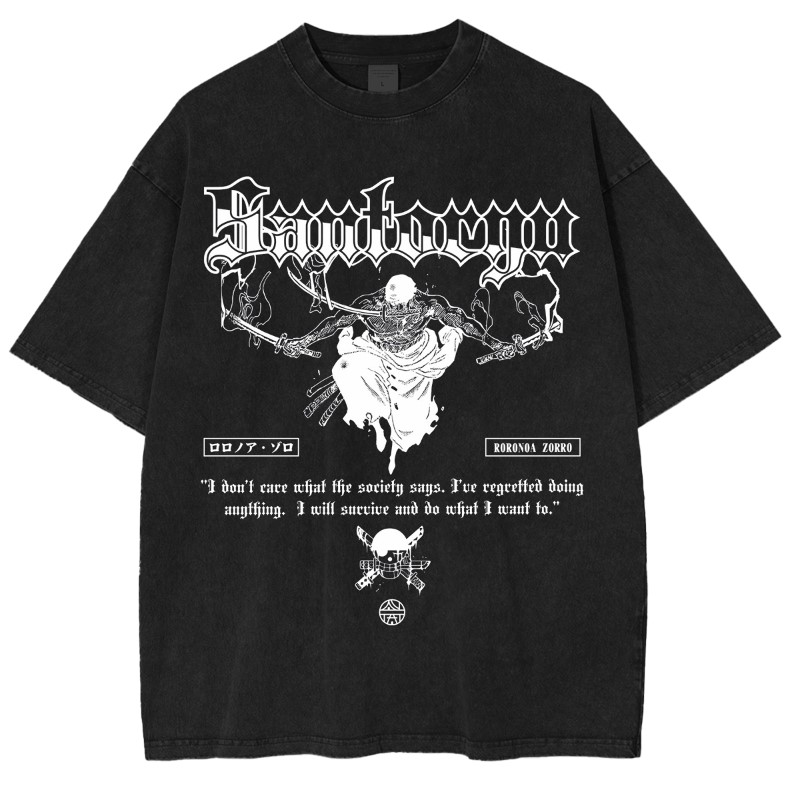 Roronoa Zoro Anime Oversized T-shirt