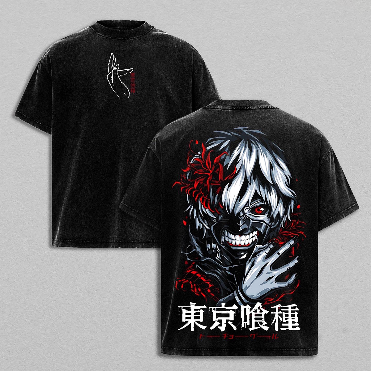 Tokyo Ghoul Kaneki Washed T-shirt/Crewneck/Hoodie