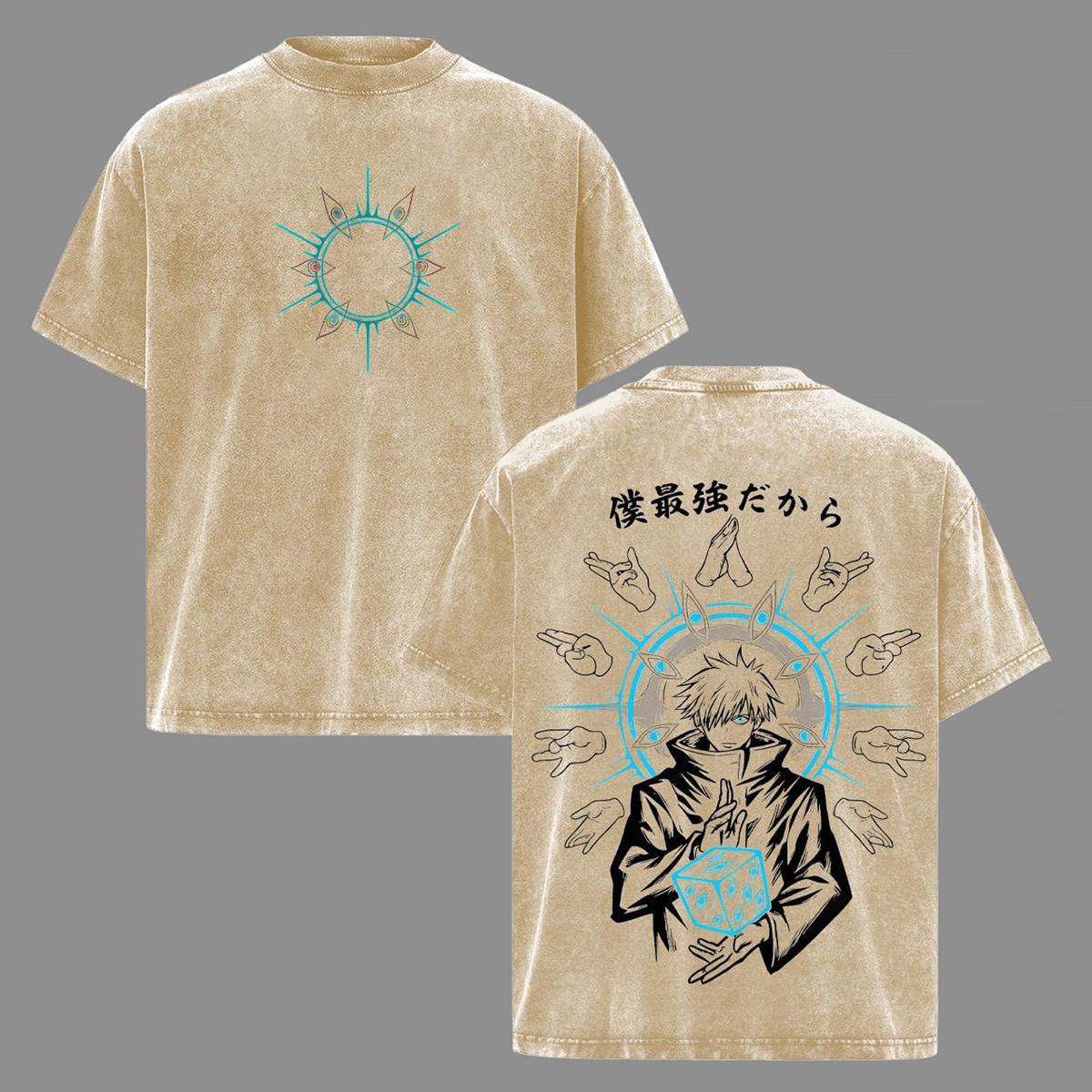 Gojo Jujutsu Kaisen Washed T-shirt/Crewneck/Hoodie