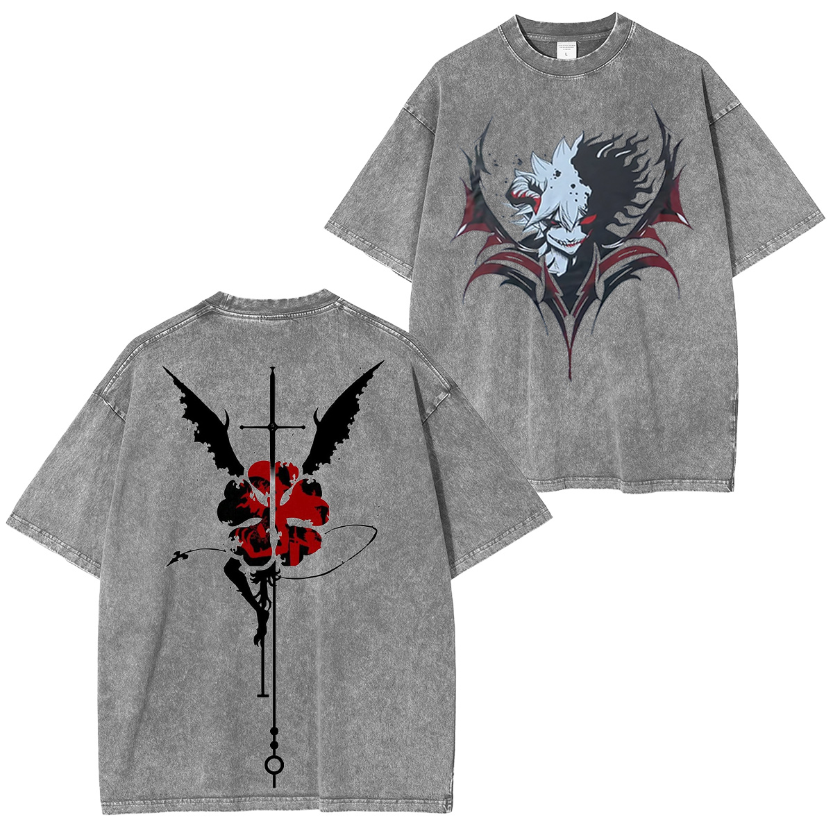 Black Clover Vintage Washed T-shirt/Crewneck/Hoodie