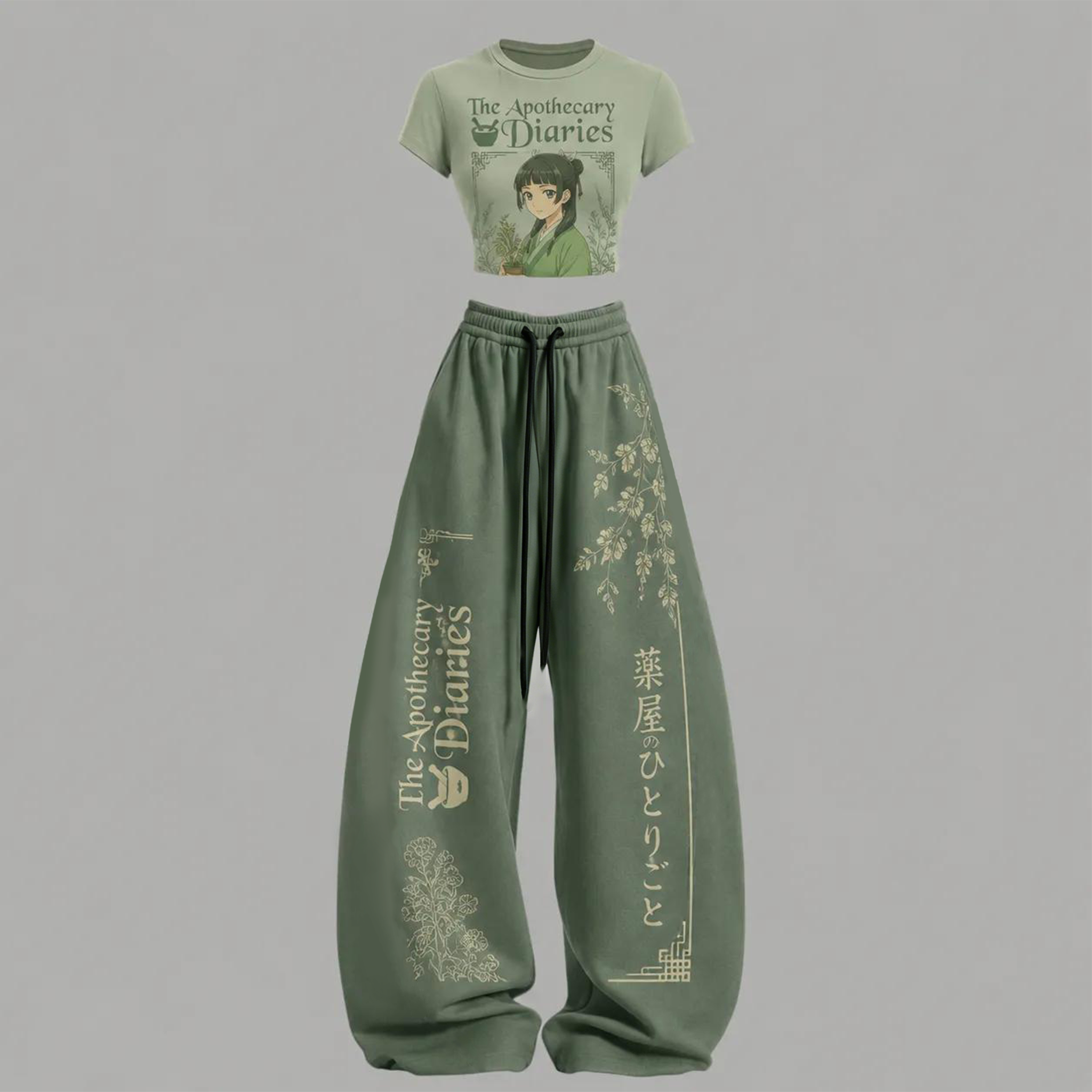 The Apothecary Diaries T-Shirt & Elasticated Trousers Two-Piece Set