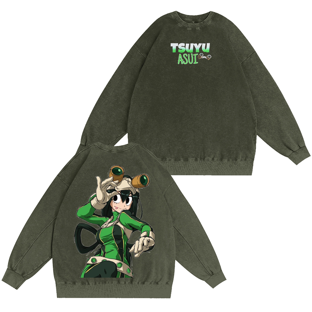 Tsuyu Asui My Hero Academia Vintage Washed T-shirt/Crewneck/Hoodie