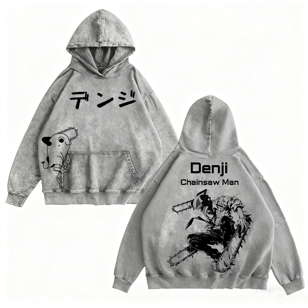 Denji Chainsaw Man Vintage Washed T-shirt/Crewneck/Hoodie