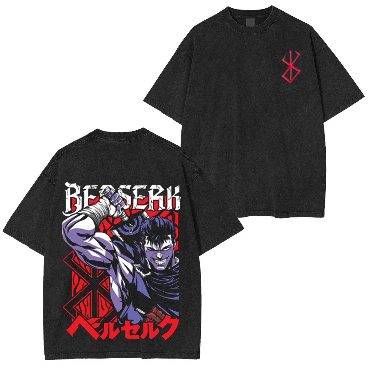 Berserk Oversized Vintage Washed T-shirt/Crewneck/Hoodie