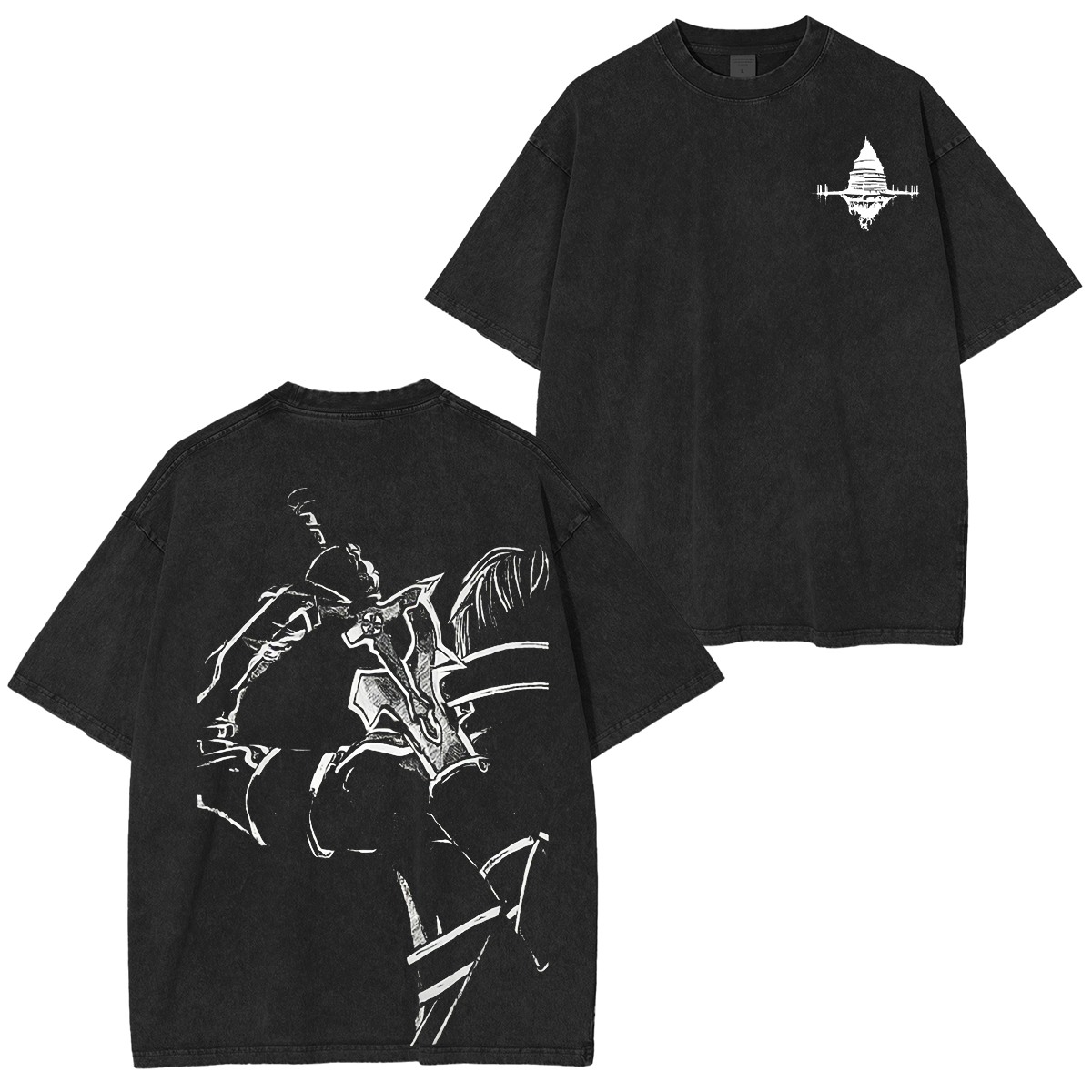 Sword Art Online Kirito B&W Unisex Washed T-shirt/Crewneck/Hoodie