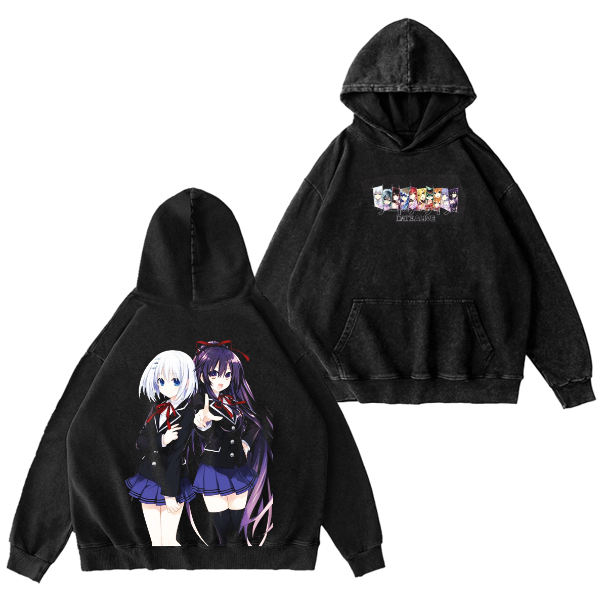 Date A Live Washed T-shirt/Crewneck/Hoodie