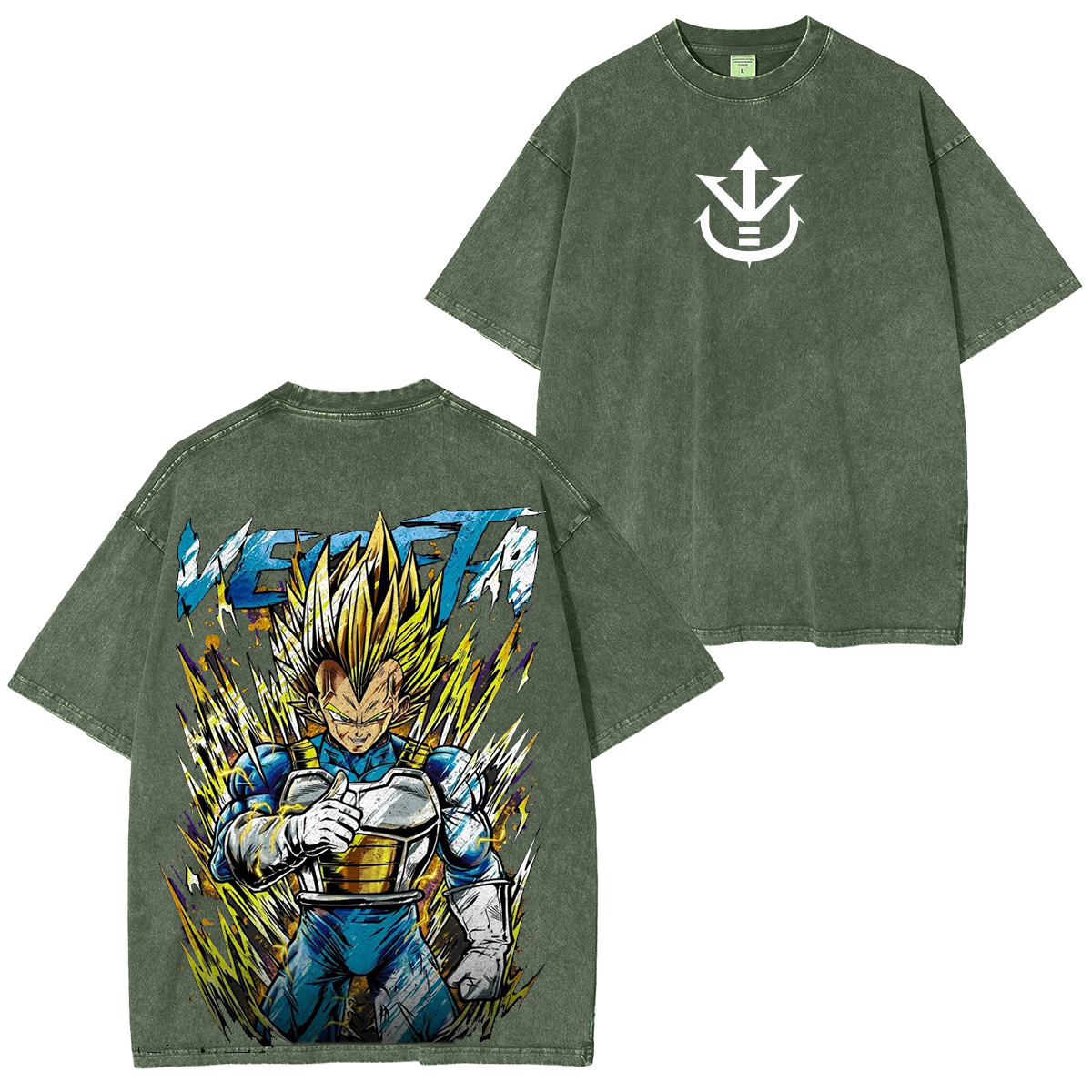 princevegeta :Vegeta Vintage washed T-shirt/Crewneck/Hoodie