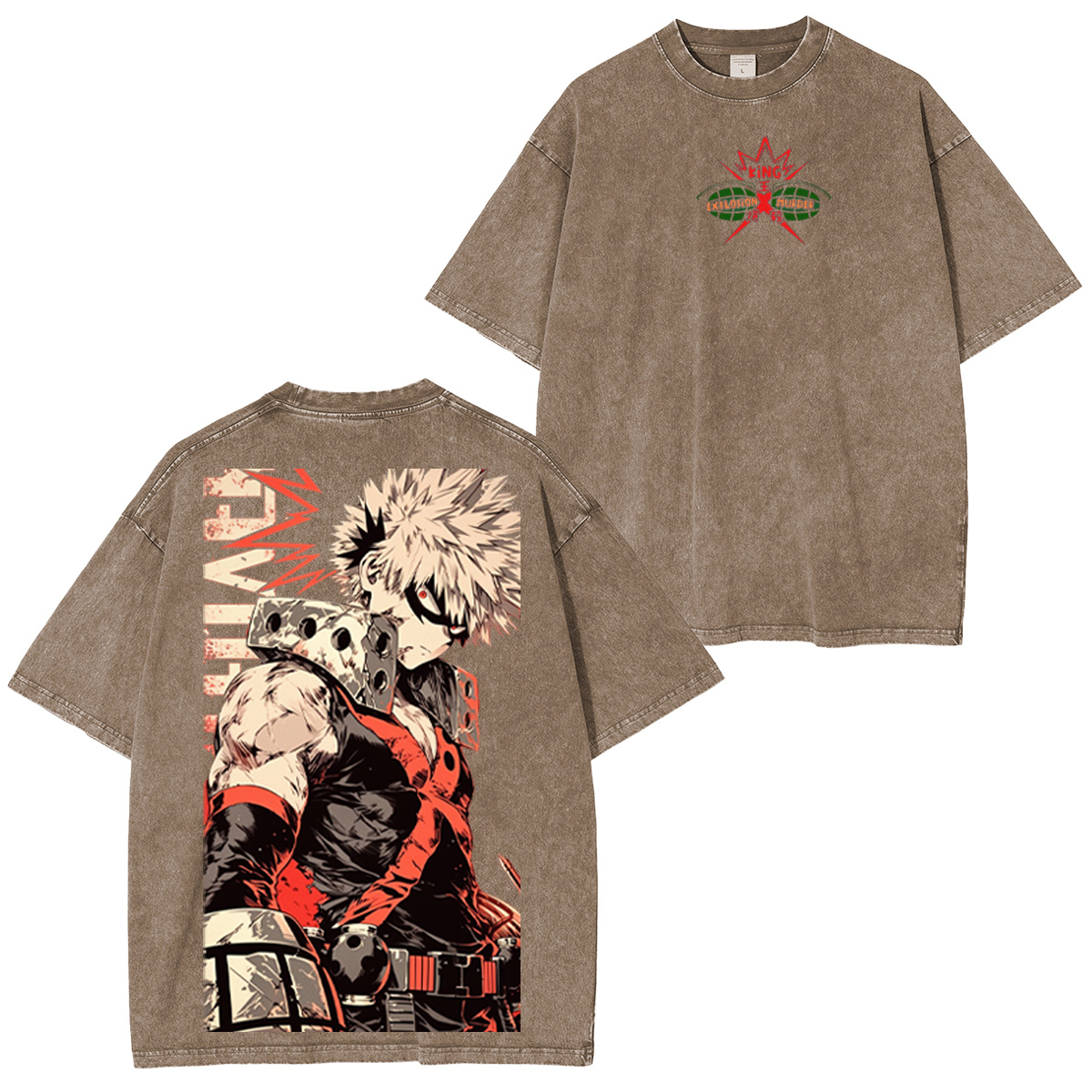 My Hero Academia Vintage Washed T-shirt/Crewneck/Hoodie
