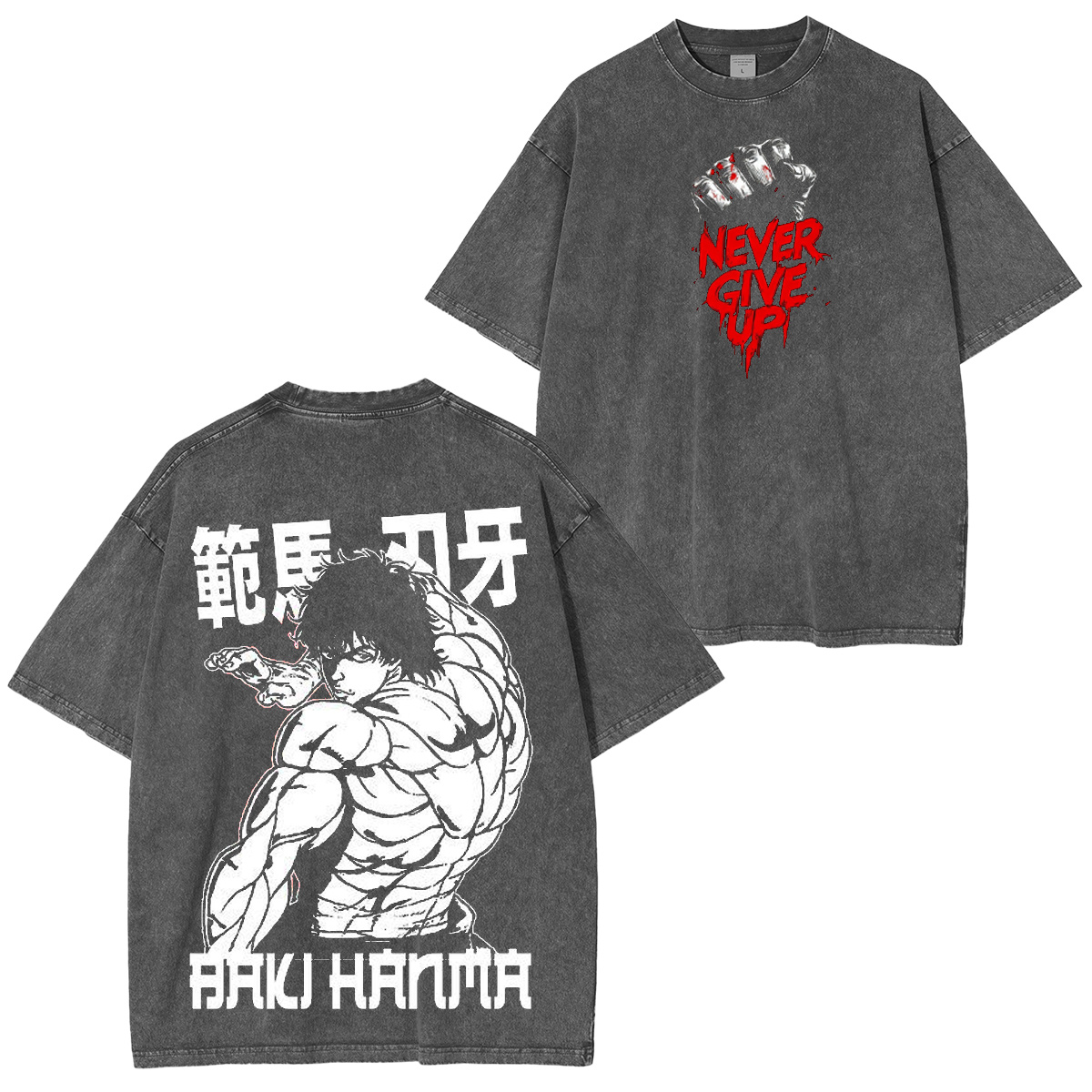 Baki Hanma Vintage Washed T-shirt/Crewneck/Hoodie