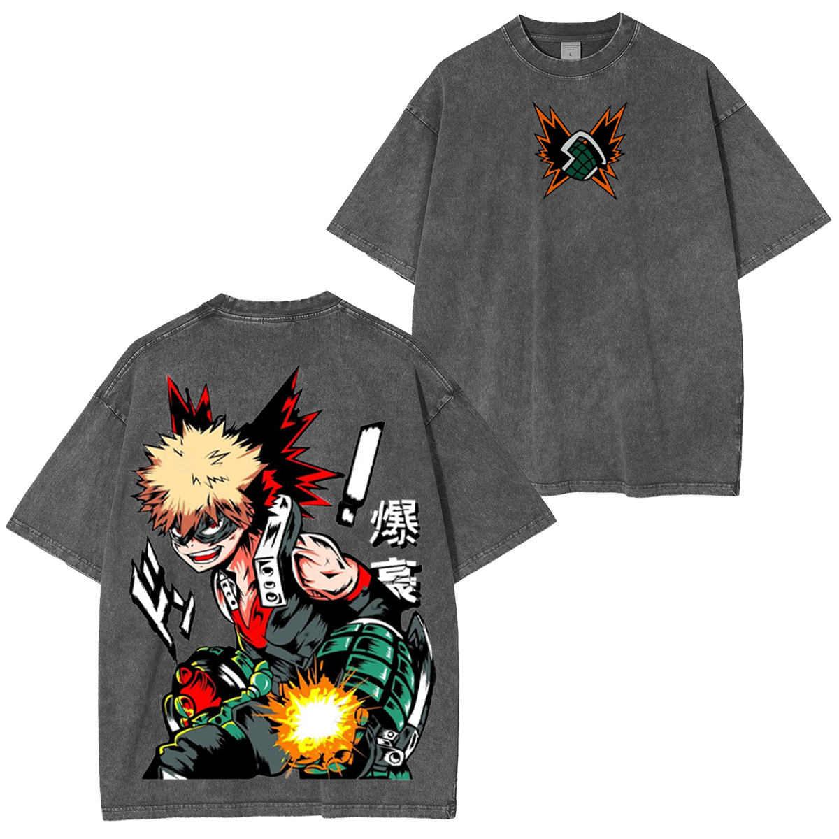 My Hero Academia Vintage Washed T-shirt/Crewneck/Hoodie