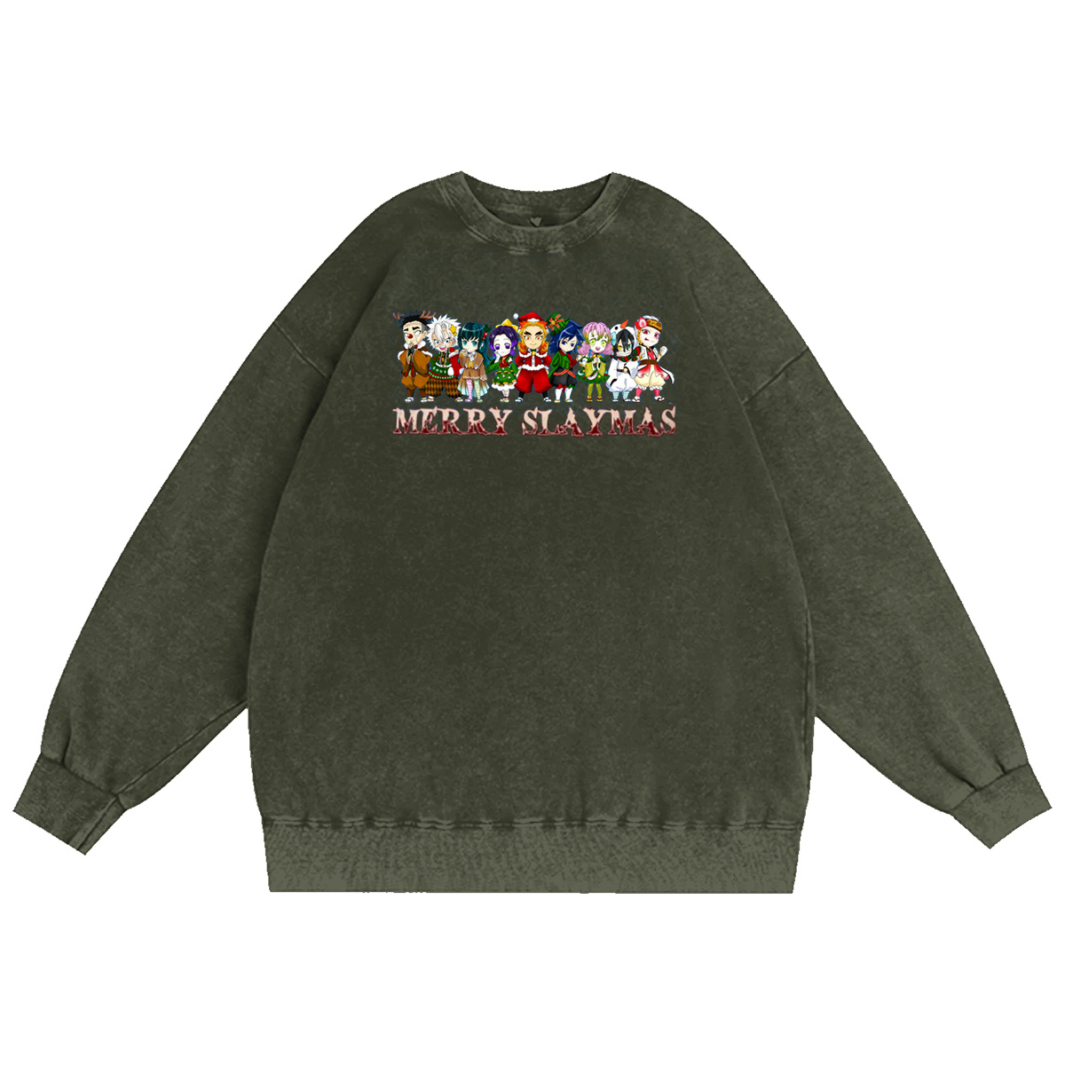 Merry Slaymas Christmas Vintage Washed T-shirt/Crewneck/Hoodie