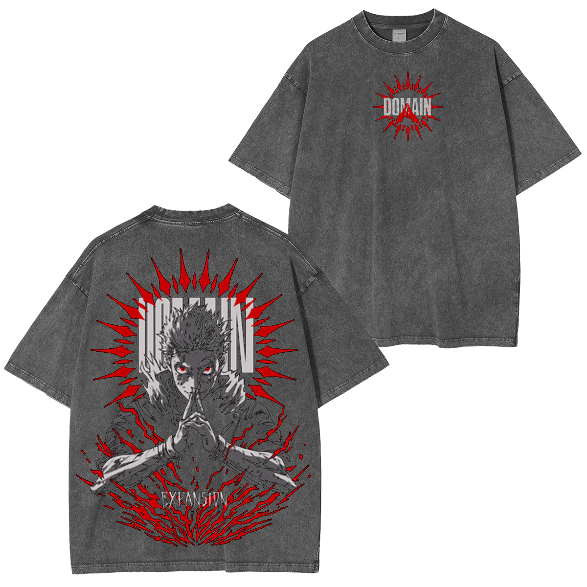 Domain Jujutsu Kaisen Vintage Washed T-shirt/Crewneck/Hoodie