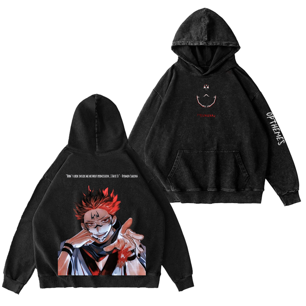 Jujutsu Kaisen :Ryomen Sukuna Vintage washed T-shirt/Crewneck/Hoodie