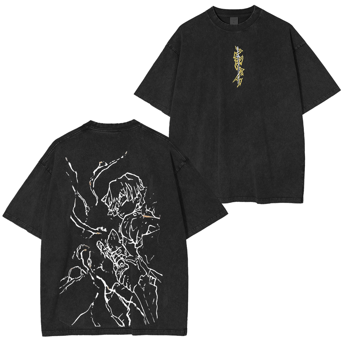 Akaza,Demon Slayer Vintage Tee