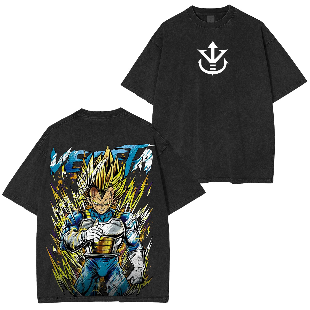 princevegeta :Vegeta Vintage washed T-shirt/Crewneck/Hoodie