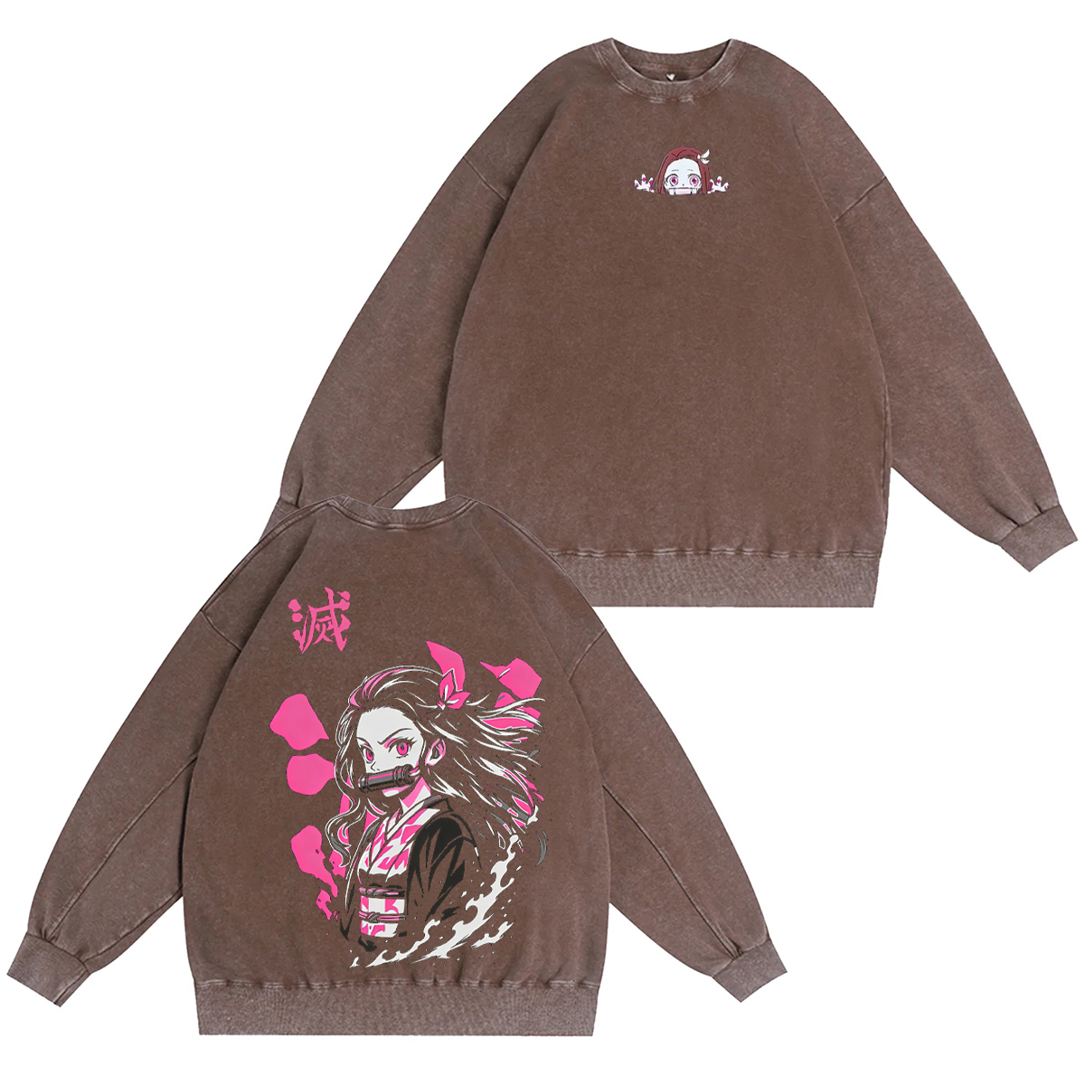 Kamado Nezuko Demon Slayer Washed T-shirt/Crewneck/Hoodie
