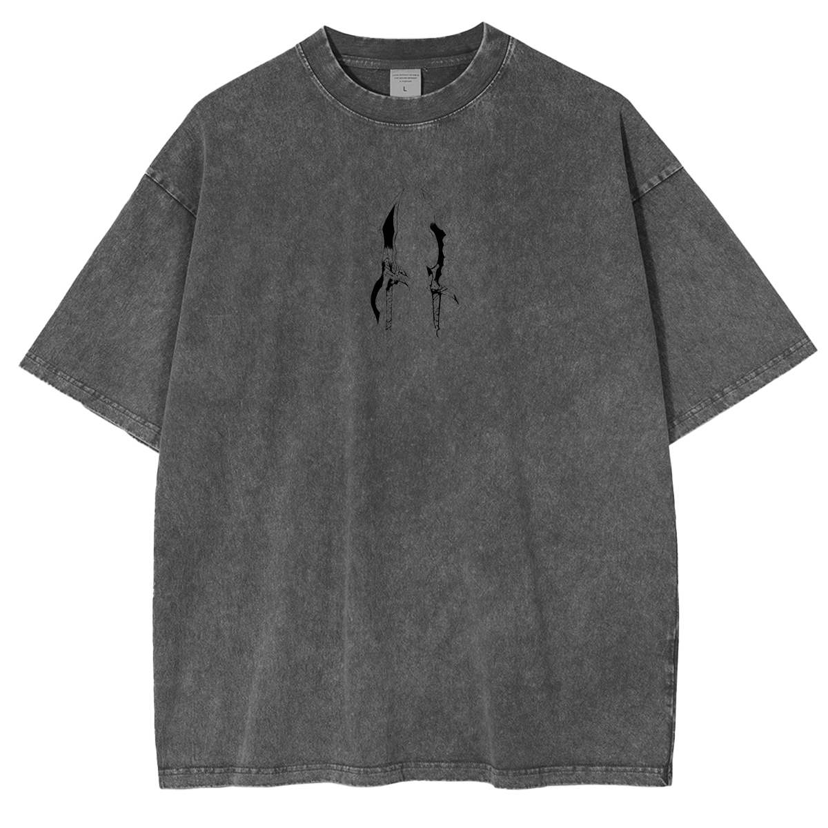 Retro Limited Sung Jin Woo Solo Leveling anime Washed Cotton T-shirt