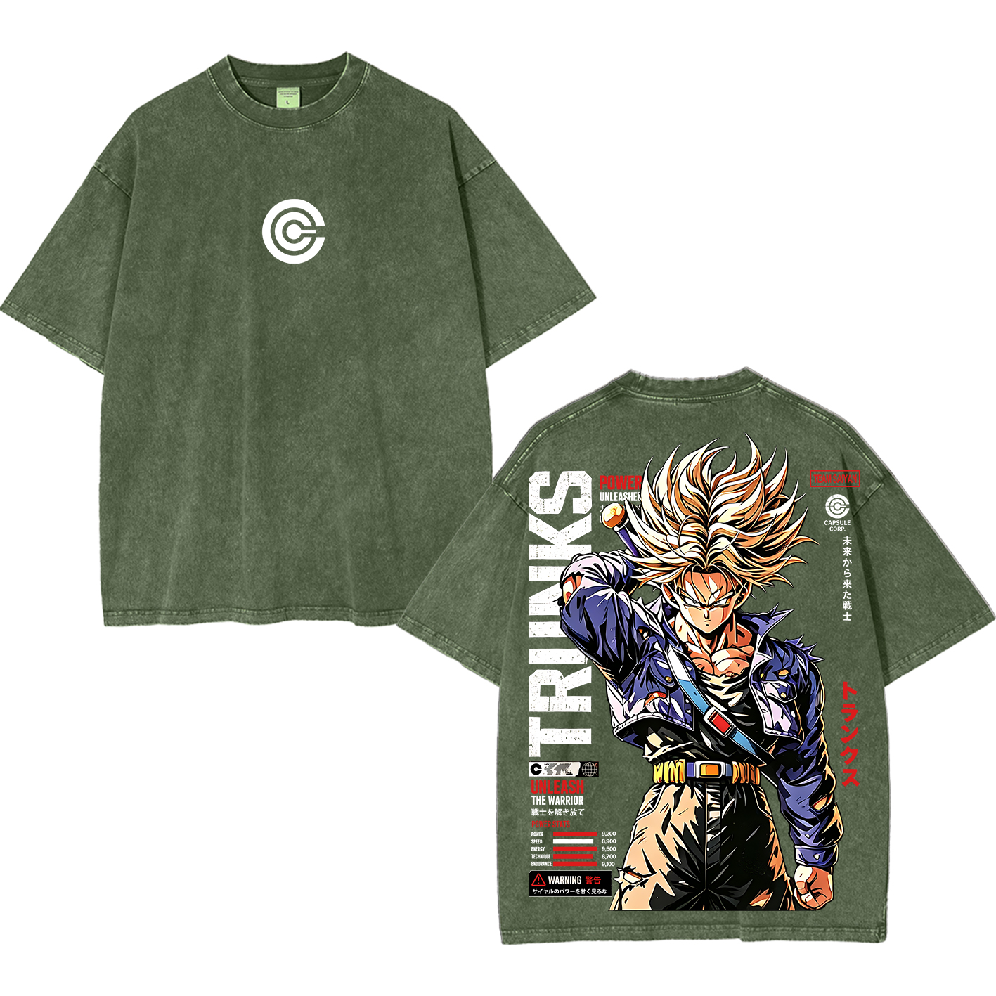 Future Trunks Vintage Unisex  Washed T-Shirt