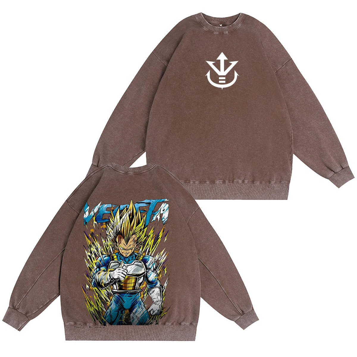 princevegeta :Vegeta Vintage washed T-shirt/Crewneck/Hoodie