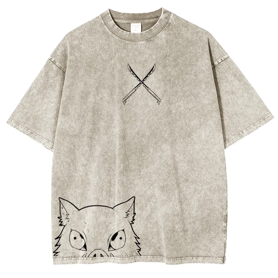 Limited Edition Inosuke Demon Slayer Vintage Oversize Tee