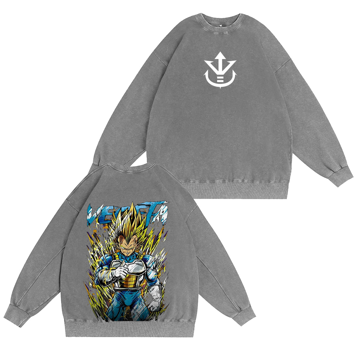princevegeta :Vegeta Vintage washed T-shirt/Crewneck/Hoodie
