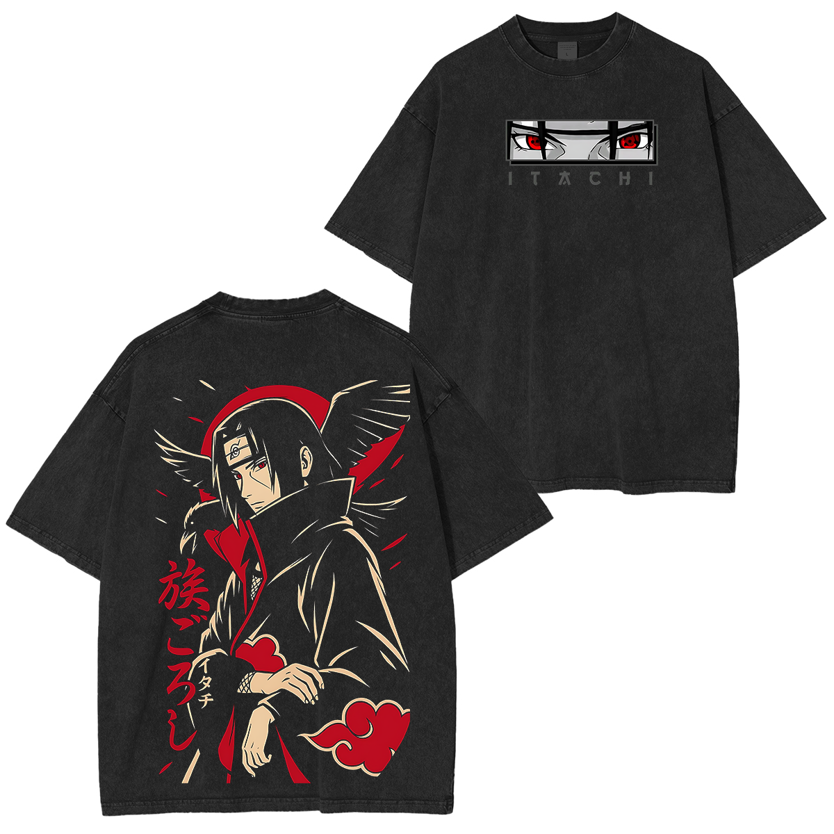 Itachi Uchiha-Naruto Vintage Washed T-shirt/Crewneck/Hoodie