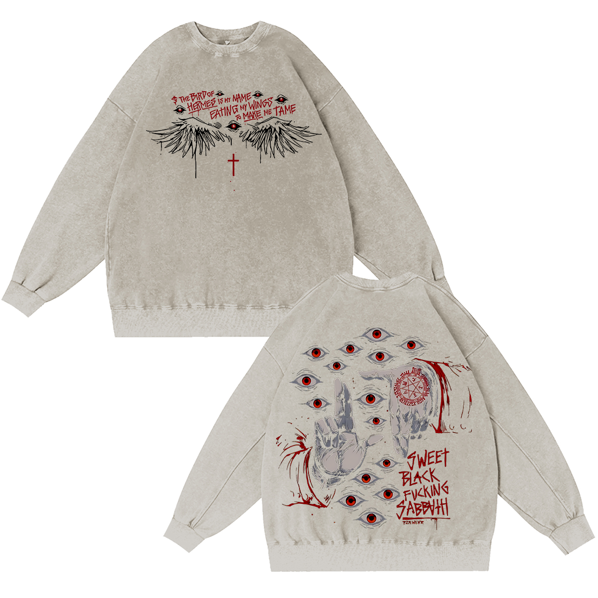 Alucard Hellsing Vintage Oversized Vintage Washed T-shirt/Crewneck/Hoodie